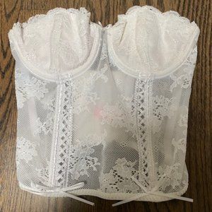 Victoria’s Secret Lace Long Line Bra / Corset / Bustier 34B